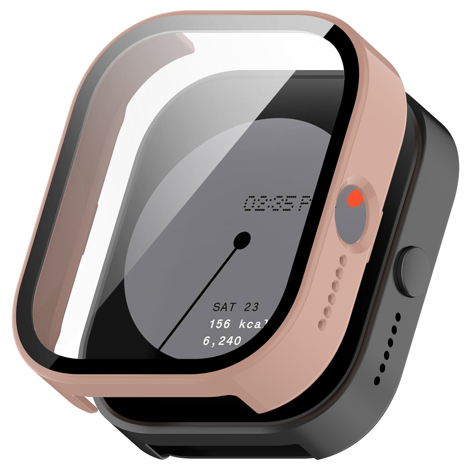 For CMF Watch Pro D395 Watch Cover PC+Tempered Film Watch Protective Case Anti-drop Protection - Sakura Pink For CMF Watch Pro D395 Watch Cover PC+Tempered Film Watch Protective Case Anti-drop Protection - Sakura Pink